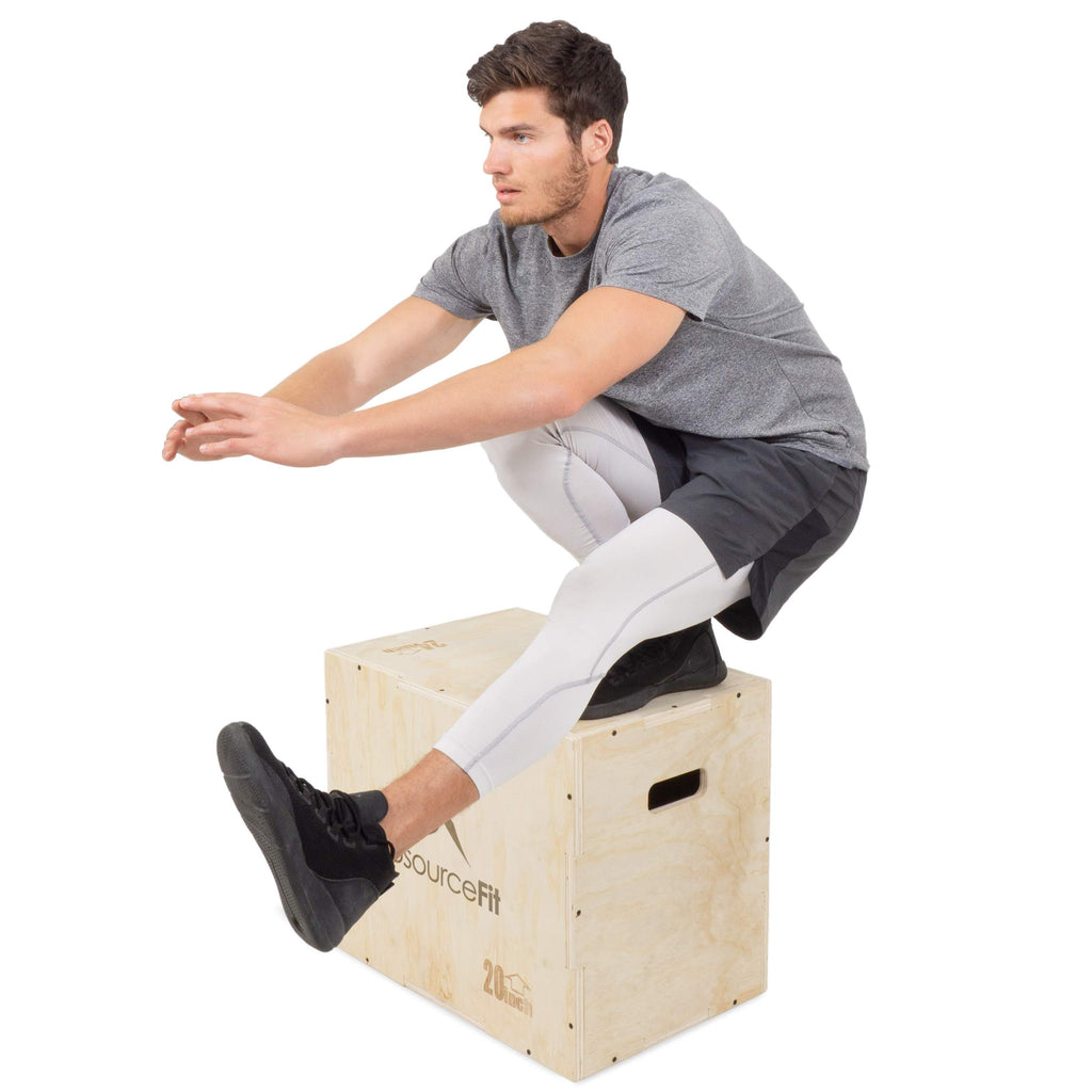 3-in-1 Wood Plyometric Jump Box T926