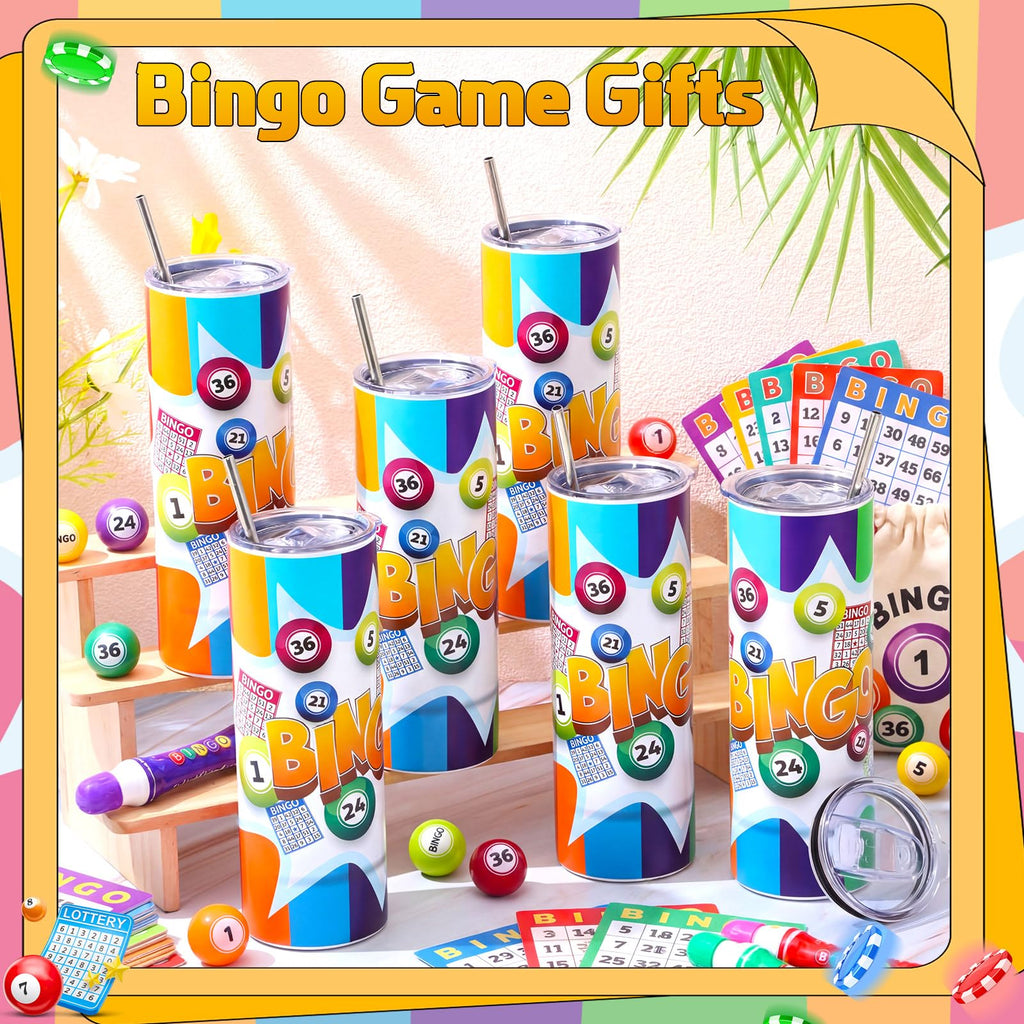 6 Packs 20 oz Bingo Tumbler Cups Z709684