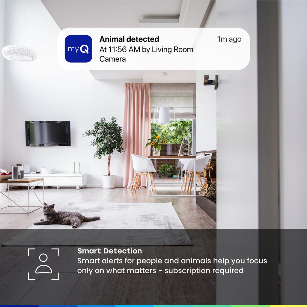 2K Smart Wi-Fi Indoor Security Camera with Night Vision F48136