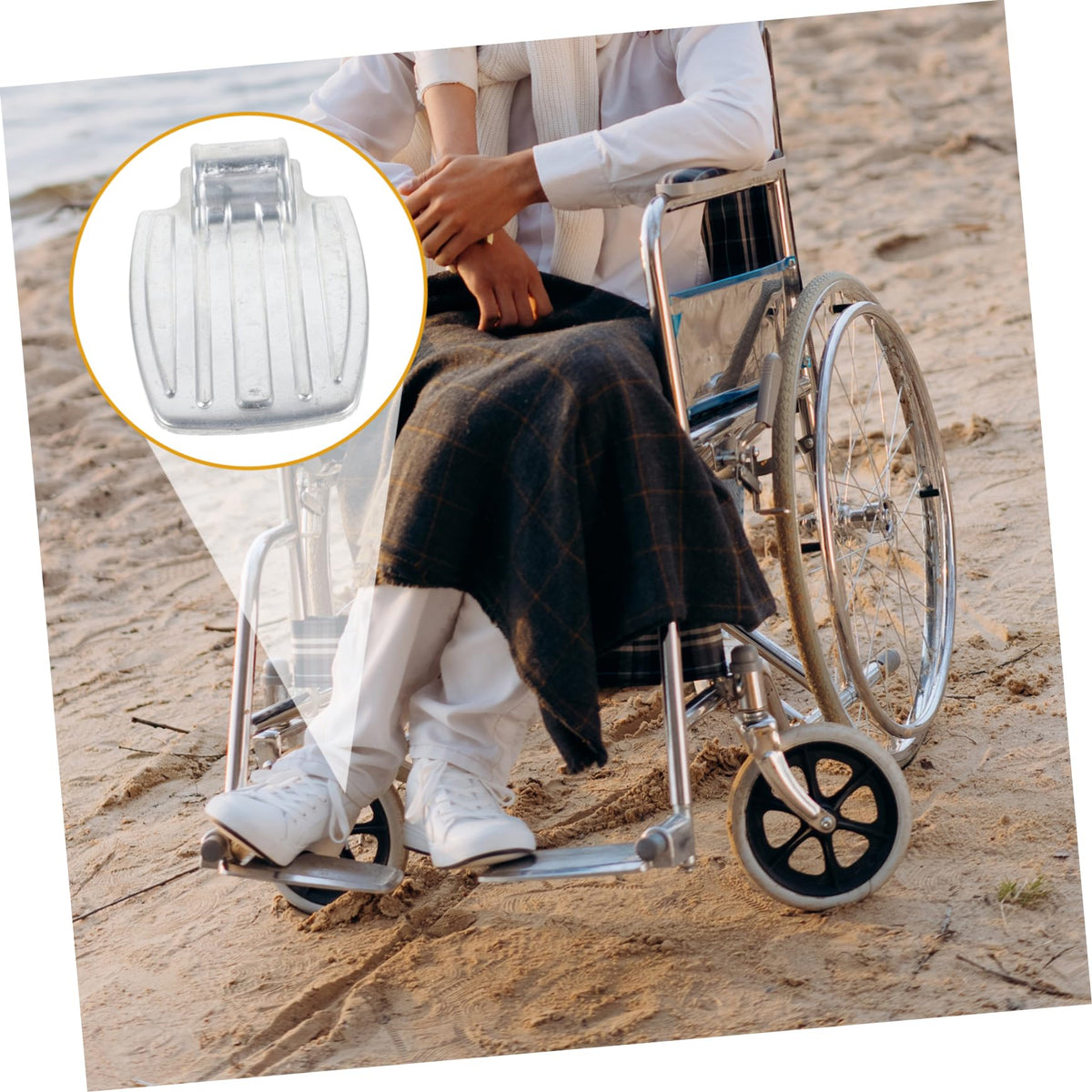 Heavy Duty Wheelchair Foot Rest Pad Y811790
