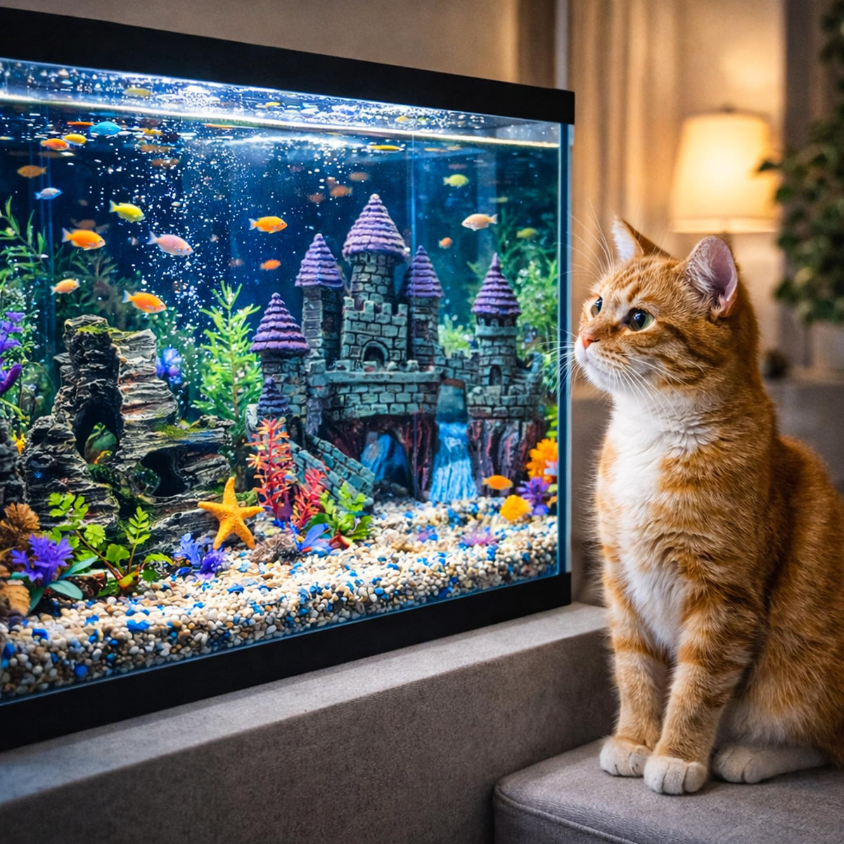 13 Pieces Aquarium Decorations Kit K79091