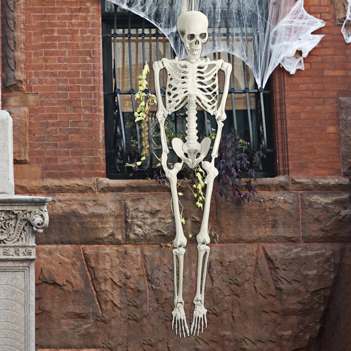 5.4FT Life Size Poseable Human Skeleton Prop F952127