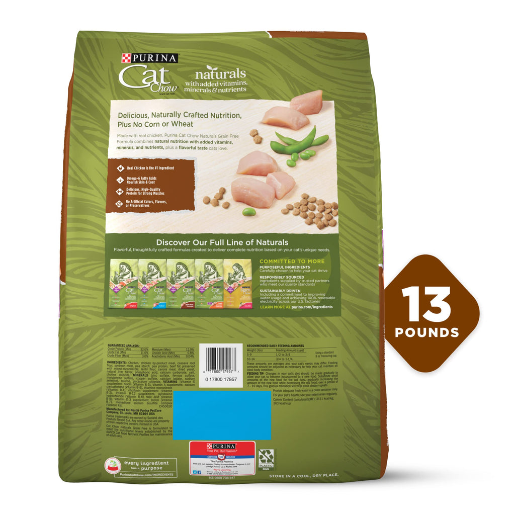 Grain Free Dry Cat Food with Real Chicken 13 lb H760437