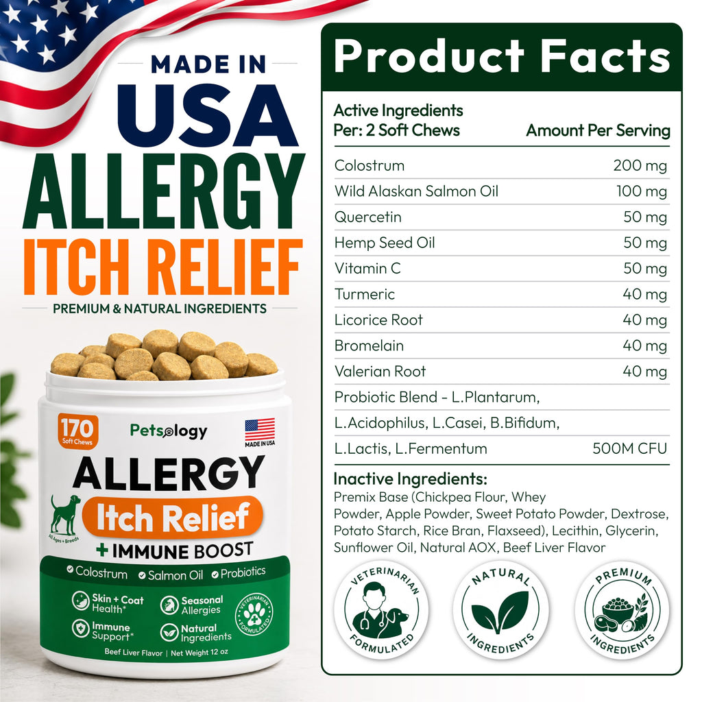 Dog Allergy Relief Chews 170 Count Y66665