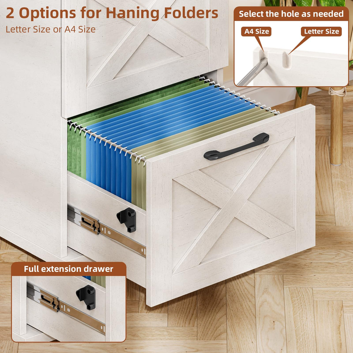 White 4 Drawer Office Filing Cabinet J311