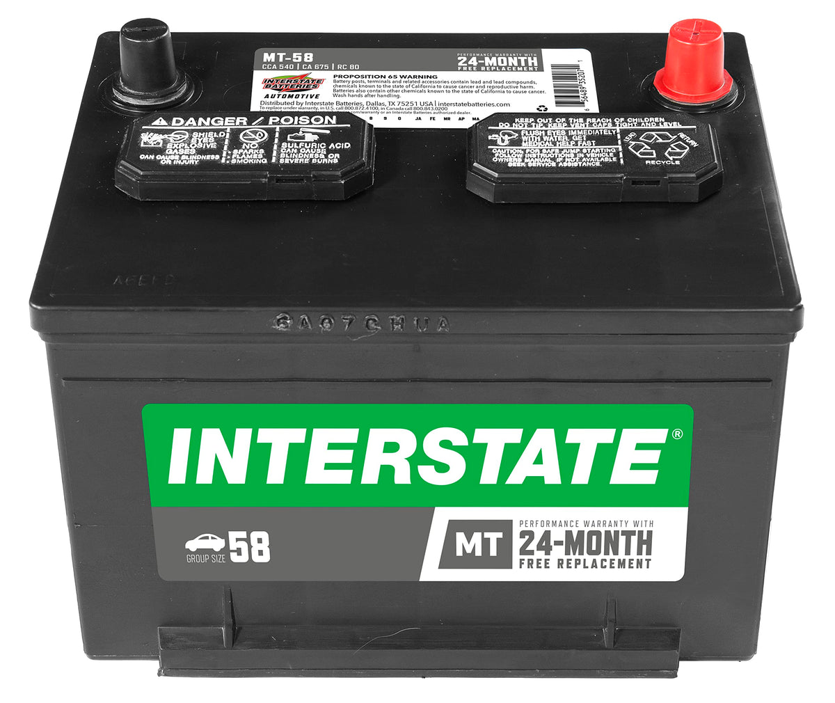 12V 540 CCA Automotive Battery V818