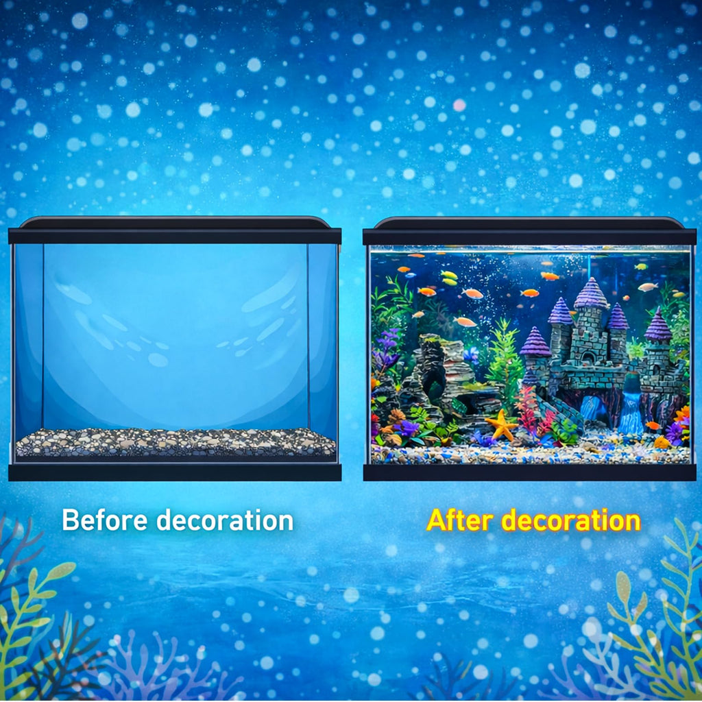 13 Pieces Aquarium Decorations Kit K79091