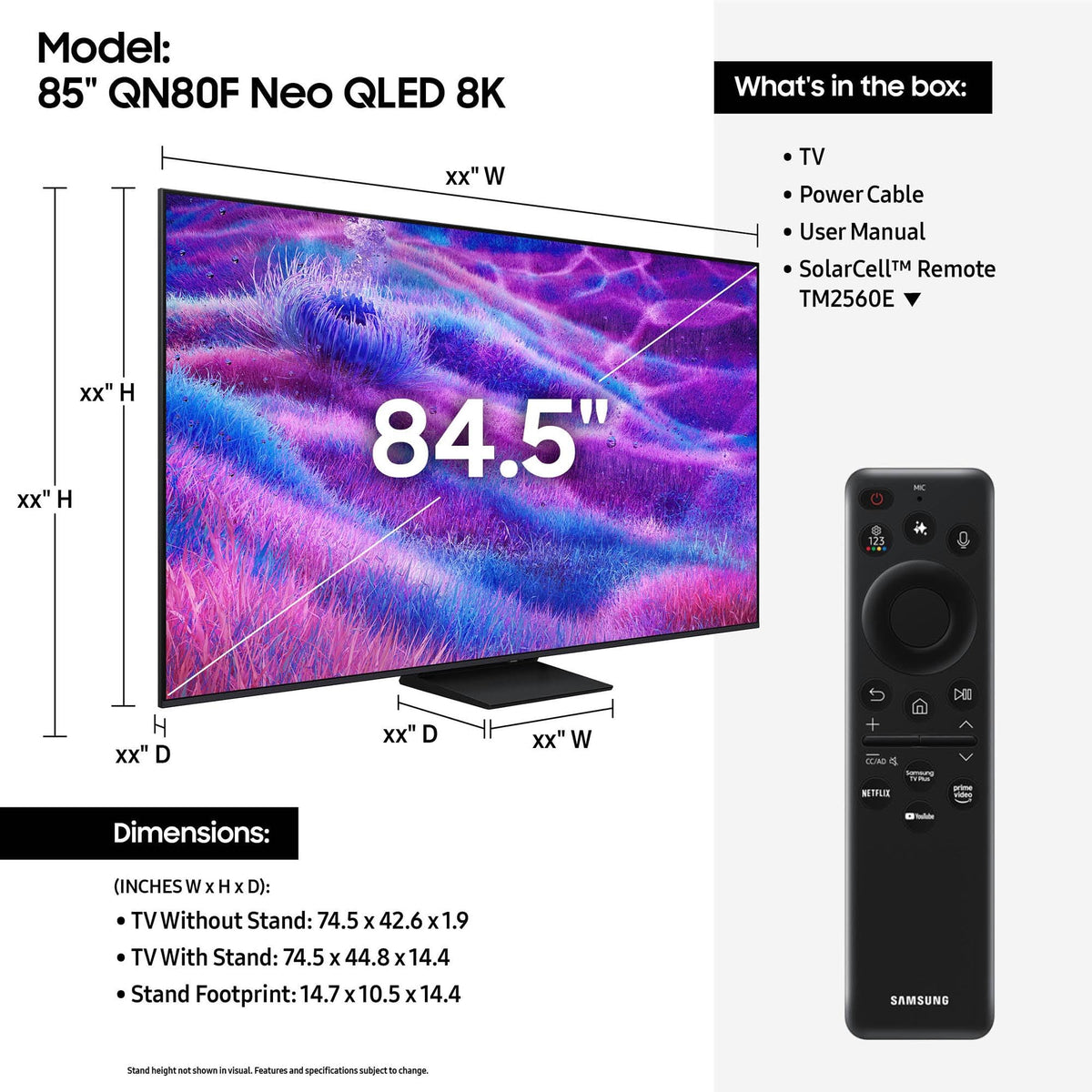 85 inch QLED 4K Smart TV Y304