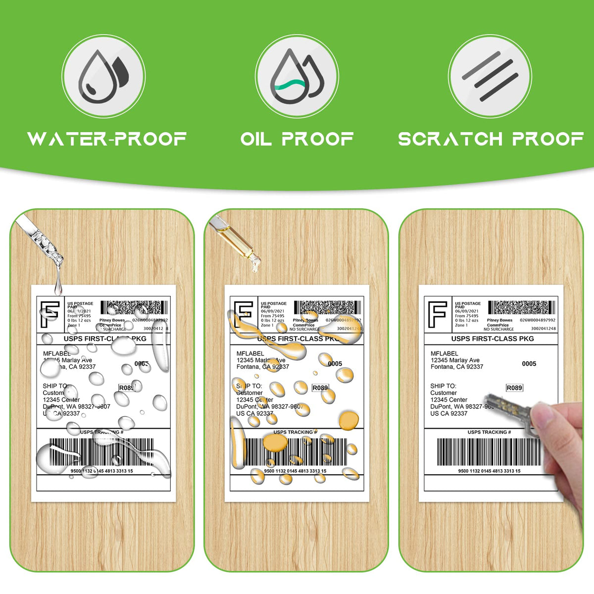 4x6 Direct Thermal Shipping Labels, 4 Rolls, 450 Labels/Roll T9629
