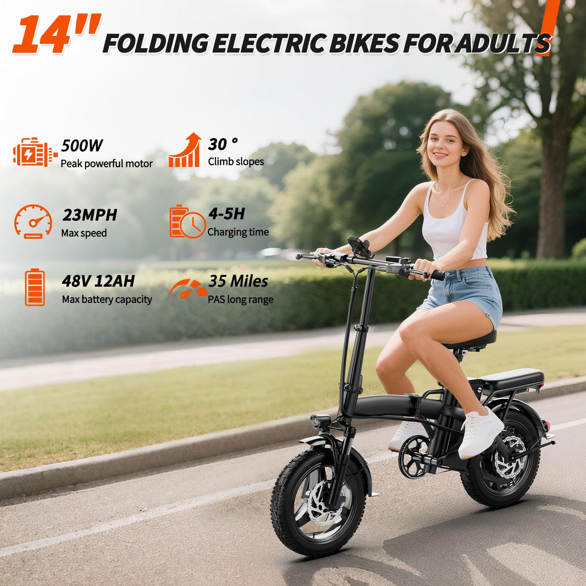 Foldable 500W Electric Bike W8297