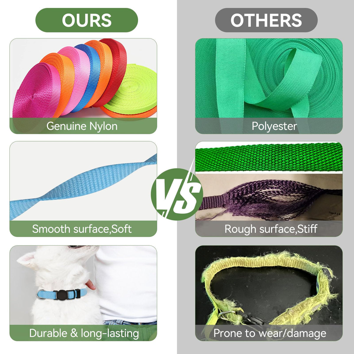 20 PCS Nylon Breakaway Puppy Collars T468389