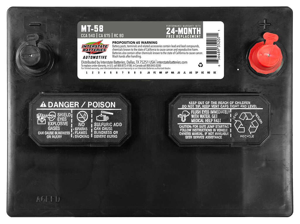 12V 540 CCA Automotive Battery V818