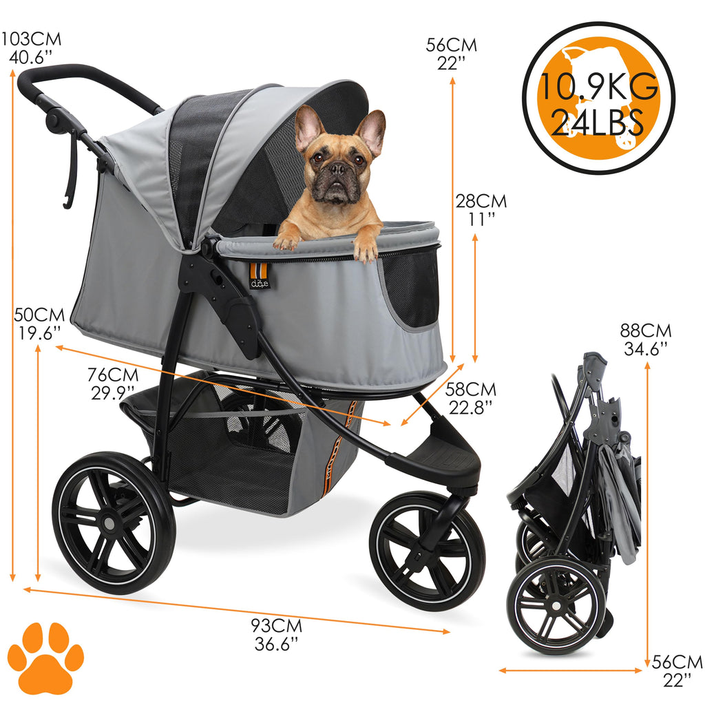Dog & Pet Buggy, Holds up to 32 kg, Easy Fold G56313