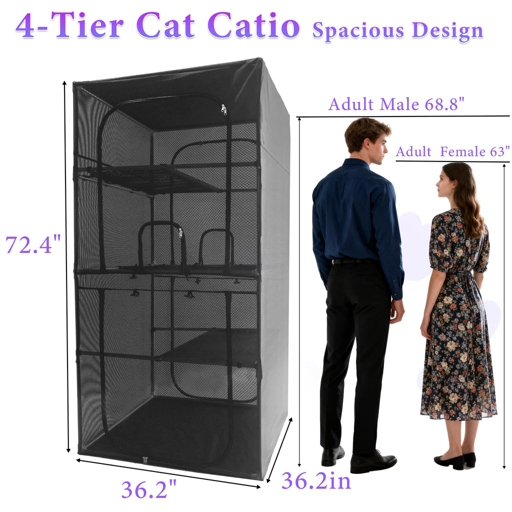 Outdoor Cat Enclosure 72.4" H X233588