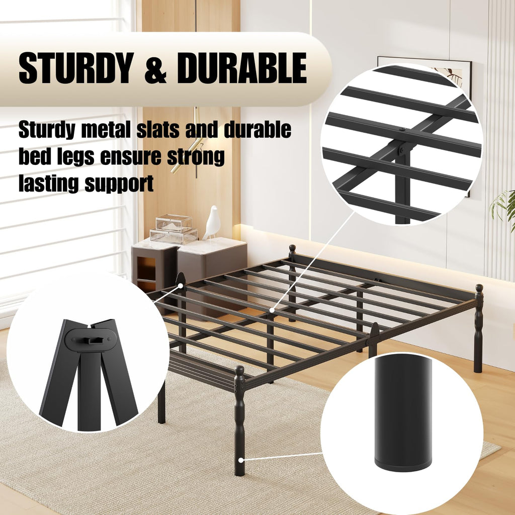 18" Metal Queen Platform Bed Frame P98425