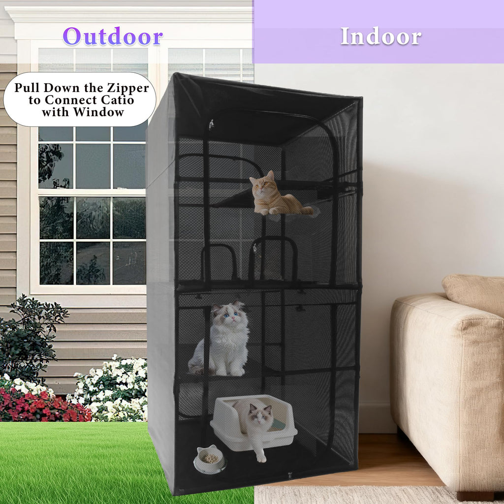 Outdoor Cat Enclosure 72.4" H X233588