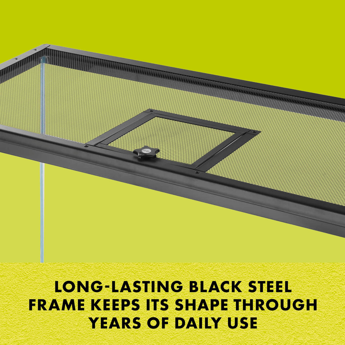 Hinged Door Screen Cover for Reptile Terrarium X18469