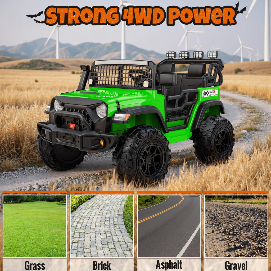 24V 2-Seater Electric Ride On Car Truck with Remote Control R6406