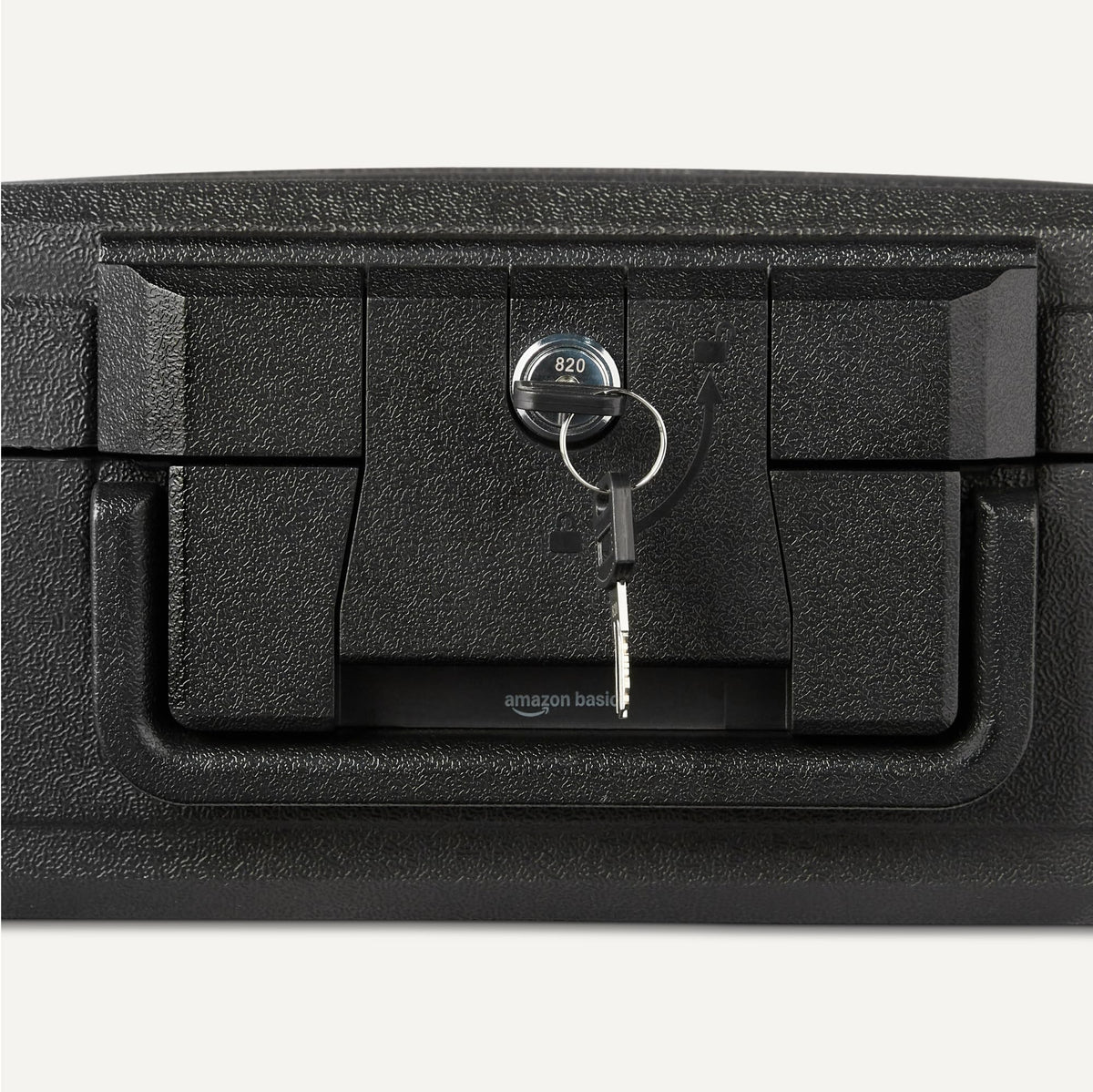 Fire-Resistant Waterproof Fire Chest with Mechanical Key, 0.22 cu. ft, Black Q8448