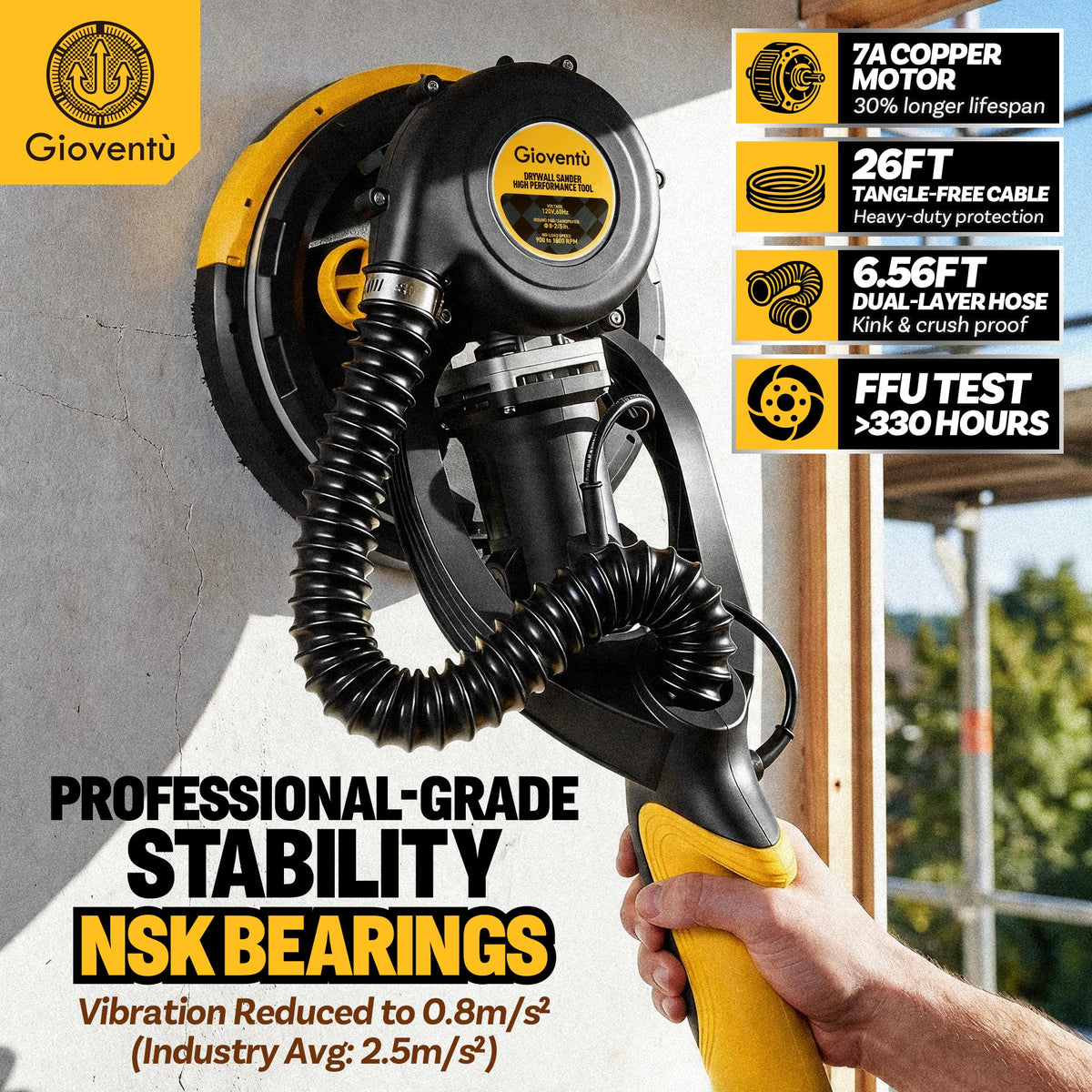 Electric Drywall Sander with Vacuum P818