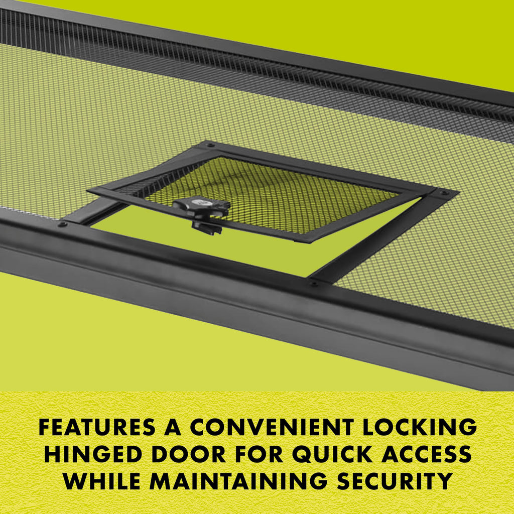 Hinged Door Screen Cover for Reptile Terrarium X18469