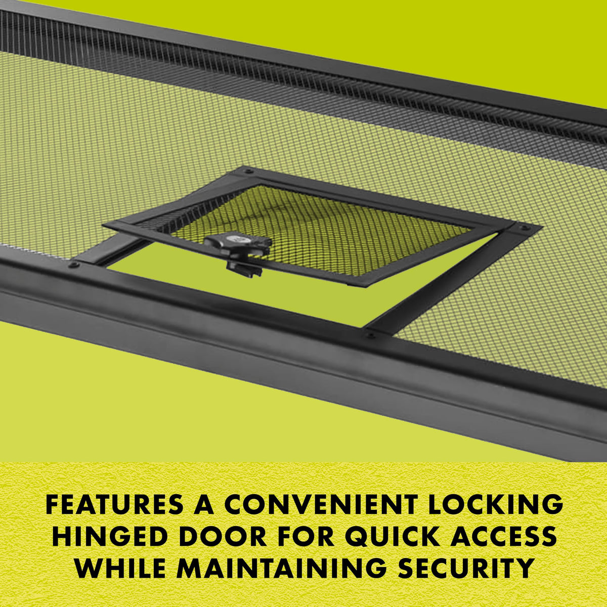 Hinged Door Screen Cover for Reptile Terrarium X18469